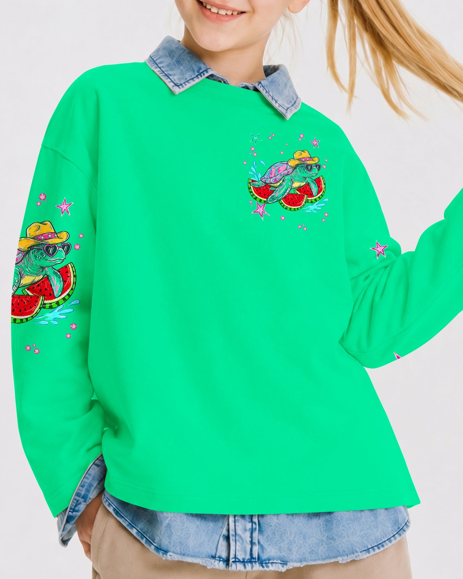 DO THE WATERMELON CRAWL TURTLE KIDS ALL OVER PRINT - TLNT1106261