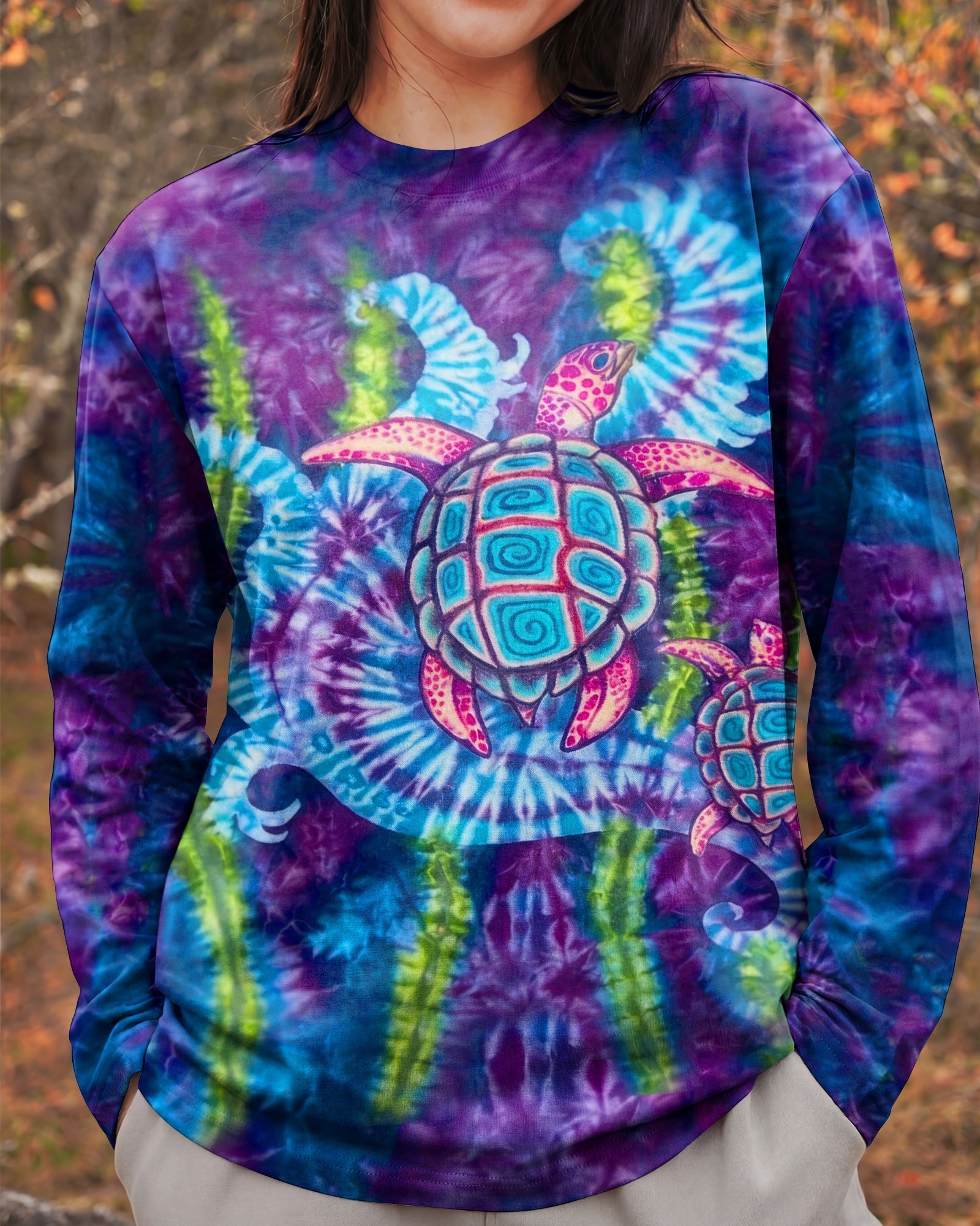 SEA TURTLE ALL OVER PRINT  - TLHN1504262