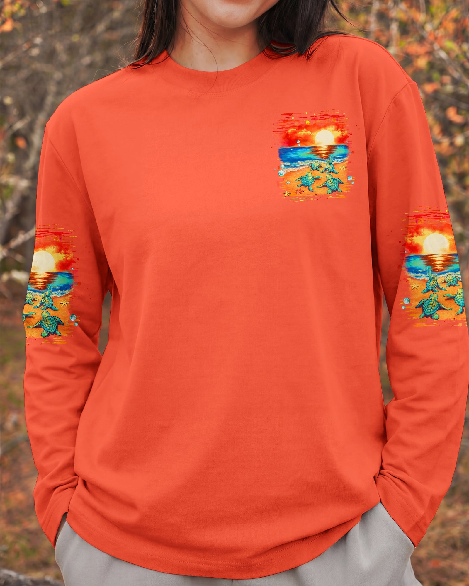 SALTY SINCE BIRTH TURTLE  ALL OVER PRINT - TLHG0506261