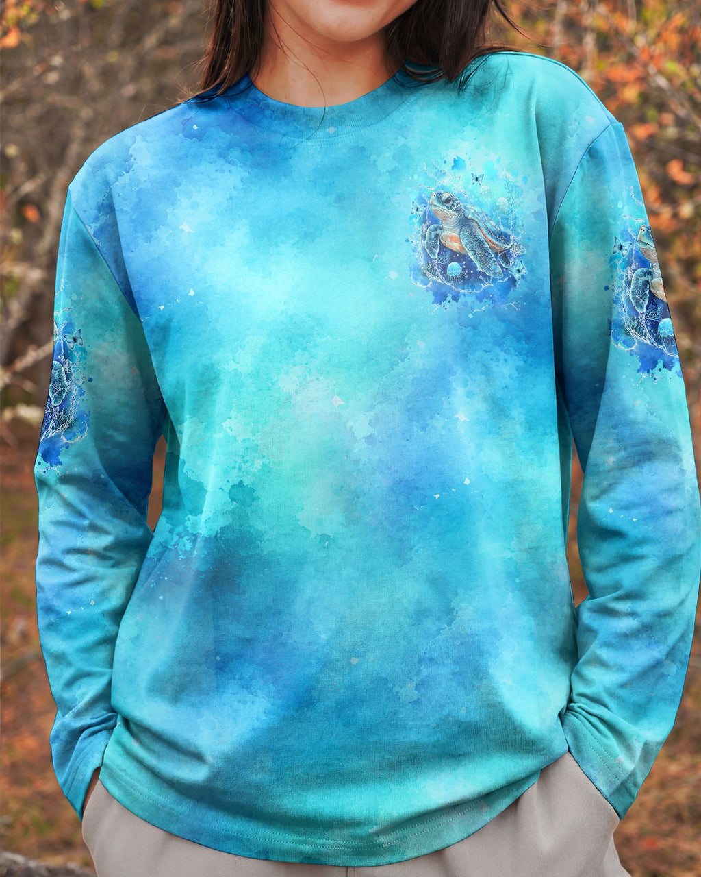 SALTWATER HEALS EVERYTHING TURTLE ALL OVER PRINT - TYLN0607263