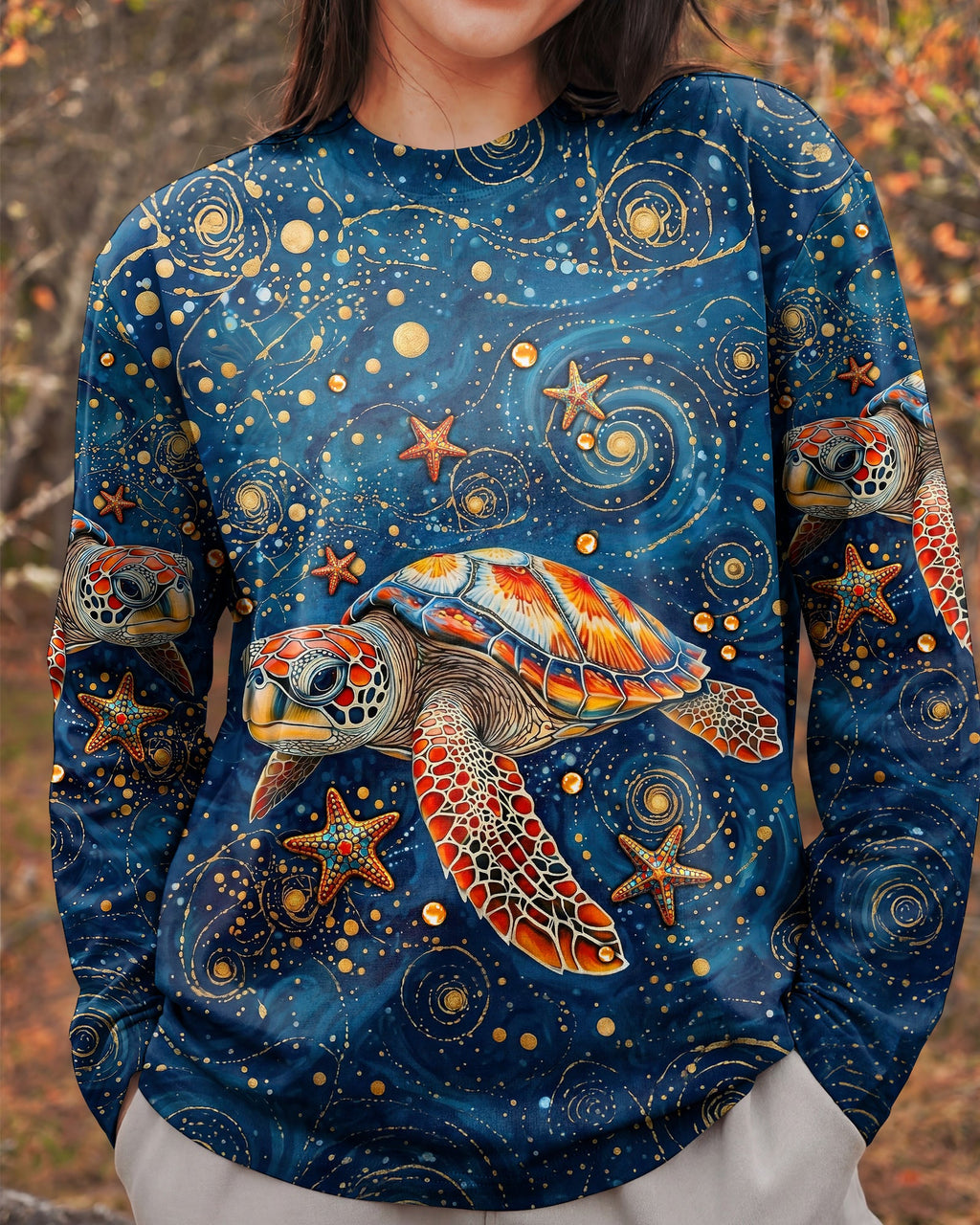 SALTWATER HEALS EVERYTHING TURTLE ALL OVER PRINT  - TLNT1304262