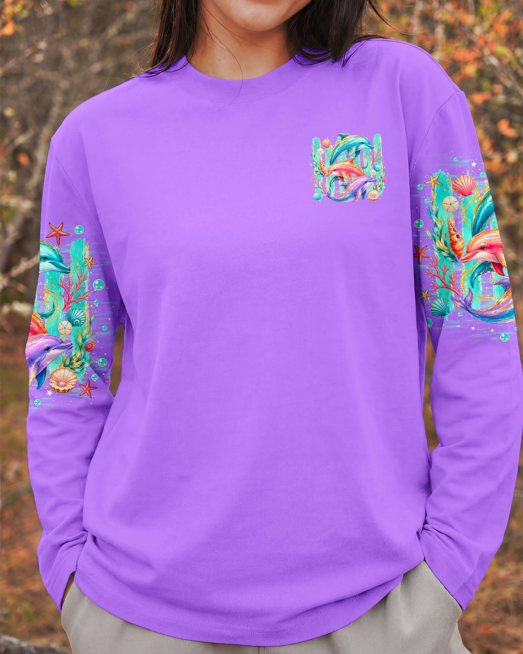 OCEAN WISHES DOLPHIN KISSES ALL OVER PRINT  - TLNO0206262