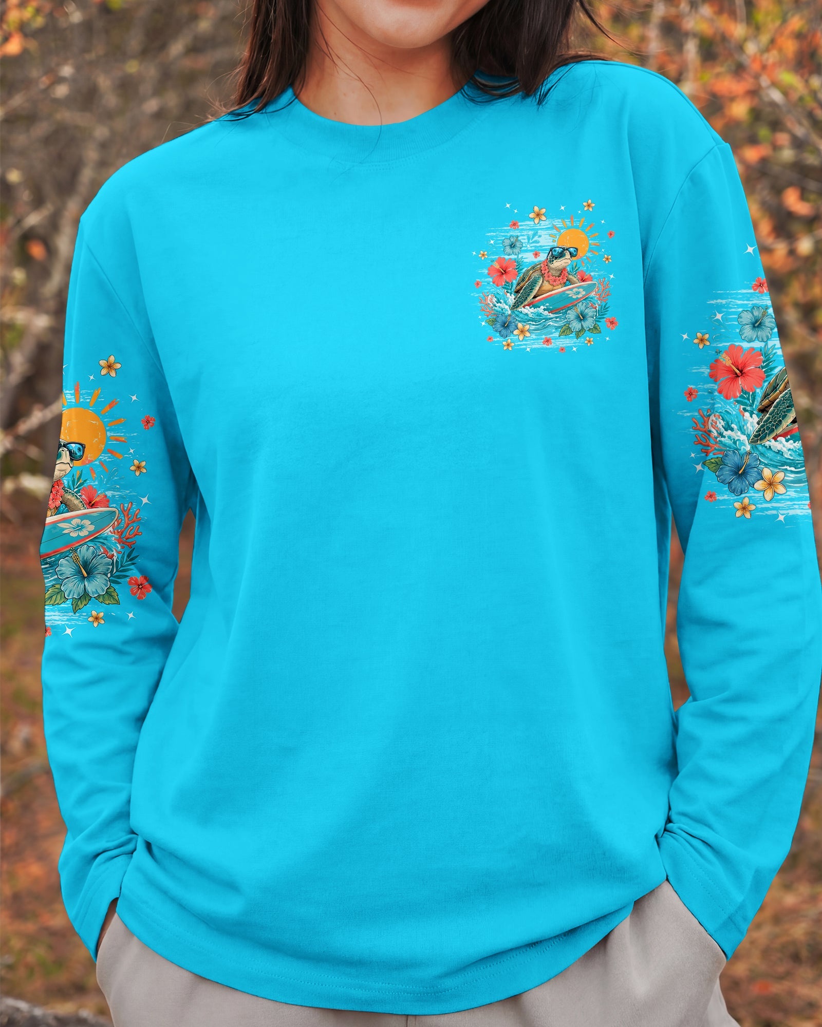 I WAS MADE FOR SUNNY DAYS TURTLE ALL OVER PRINT - TYPQ1506262