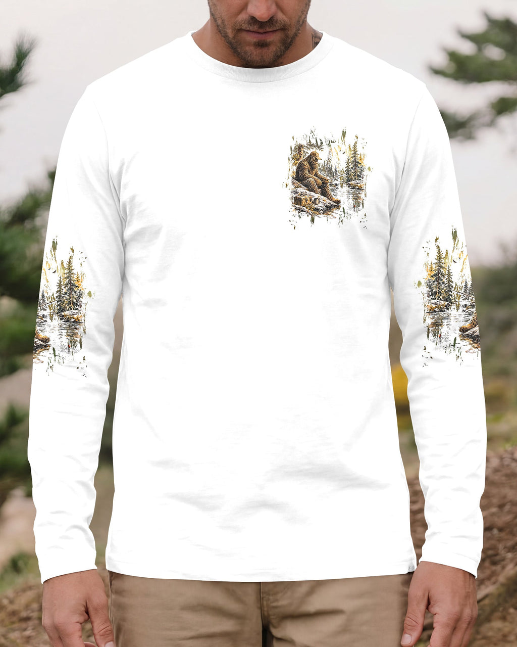 THE CLOSER I GET TO NATURE BIGFOOT ALL OVER PRINT - TLHG0506263