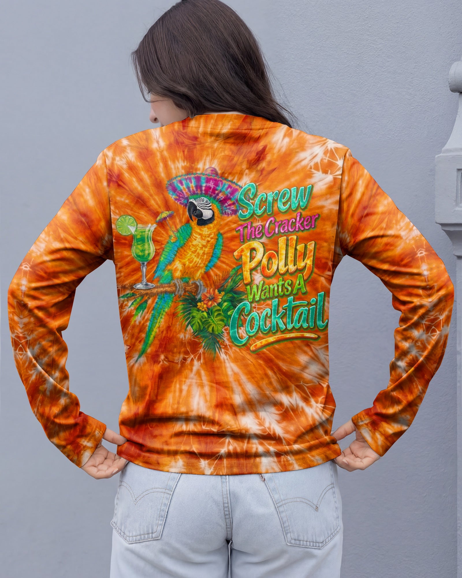 POLLY WANTS A COCKTAIL PARROT ALL OVER PRINT  - TLNO1404262