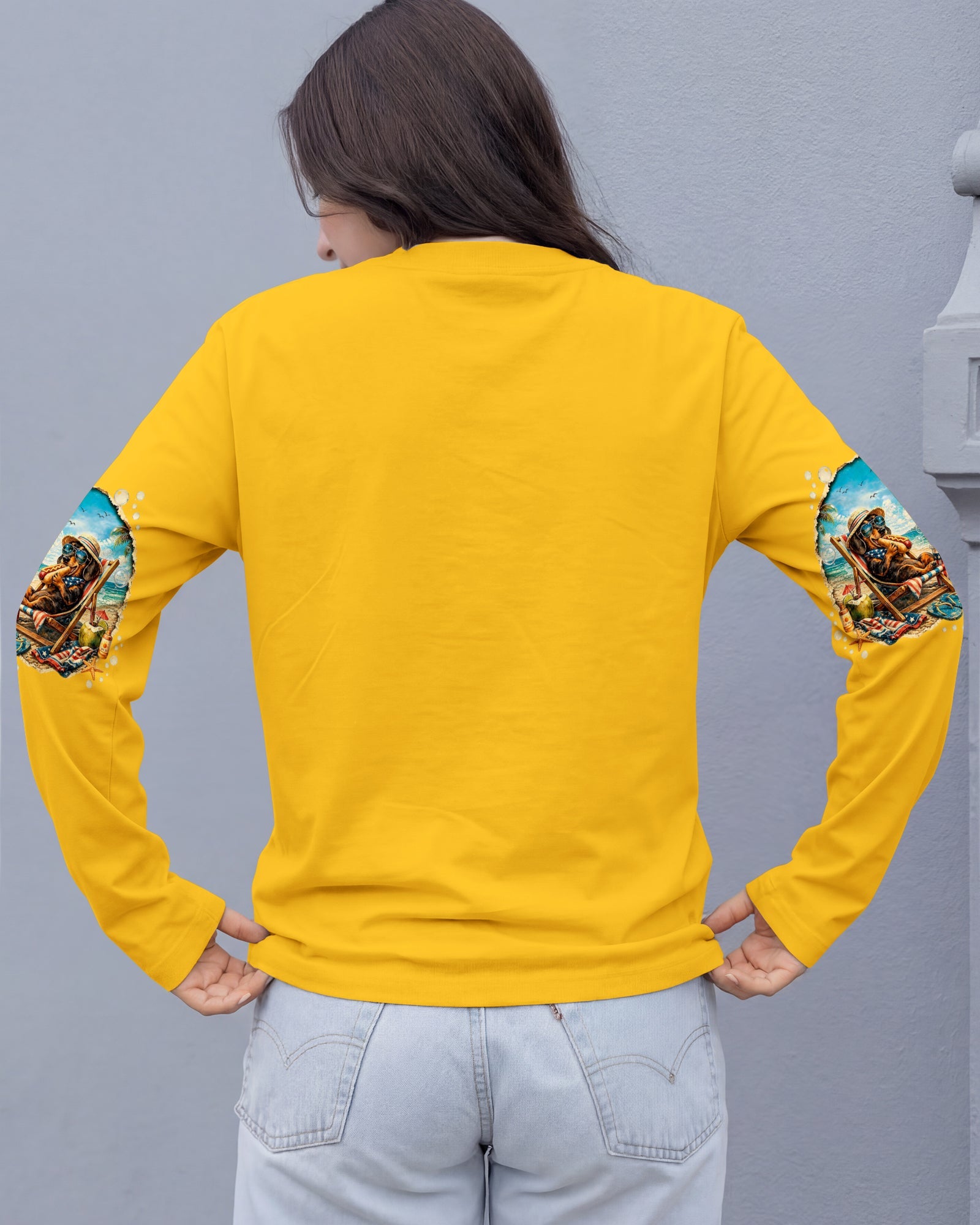HOT DOG SUMMER DACHSHUND DOG ALL OVER PRINT  - TLHG0605261
