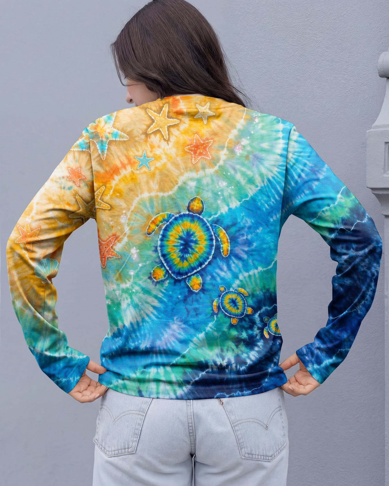 THREE TURTLES BEACH SAND BURST ALL OVER PRINT  - TLTW2206261