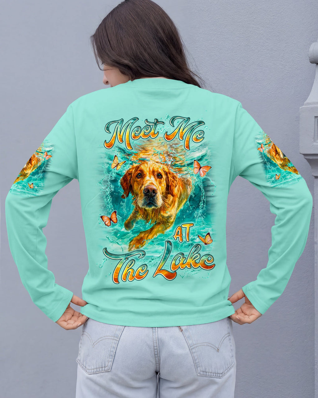MEET ME AT THE LAKE GOLDEN RETRIEVER DOG ALL OVER PRINT - TYLN225262