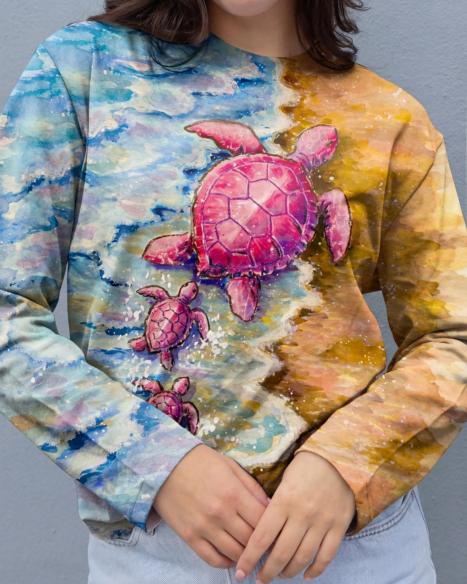 TURTLE SANDY BEACH ALL OVER PRINT  - TLNO0406262