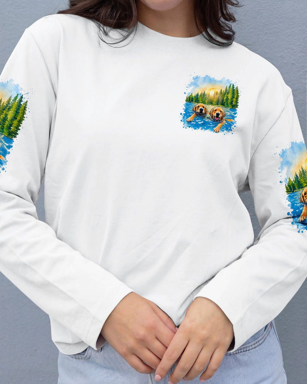IT'S LAKE TIME LABRADOR DOG  ALL OVER PRINT - TLTW1805263