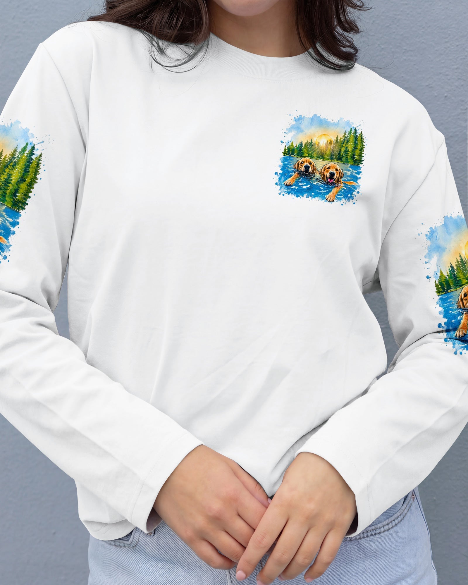 IT'S LAKE TIME LABRADOR DOG  ALL OVER PRINT - TLTW1805263