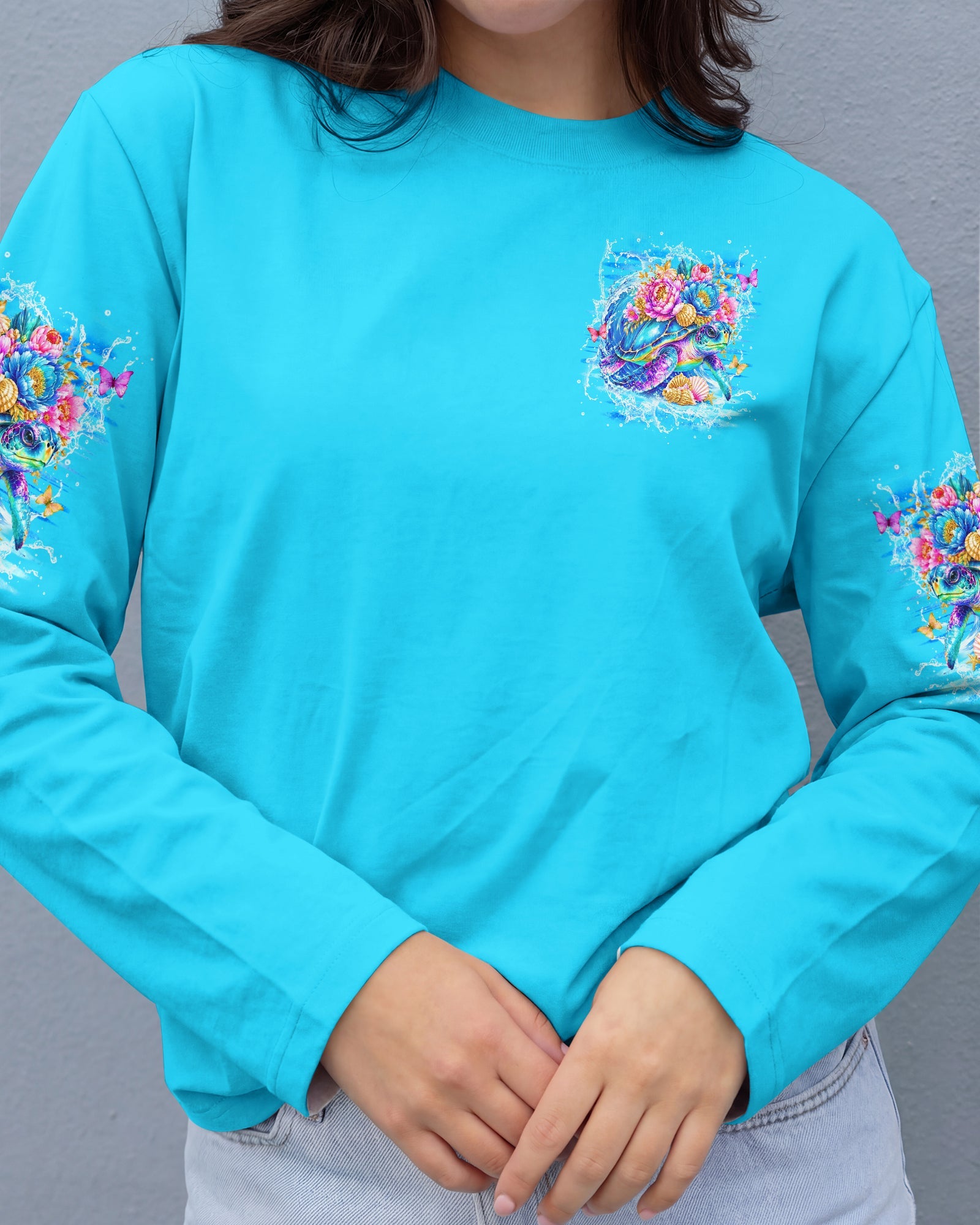 SALTWATER HEALS EVERYTHING TURTLE ALL OVER PRINT - TYLN0506263