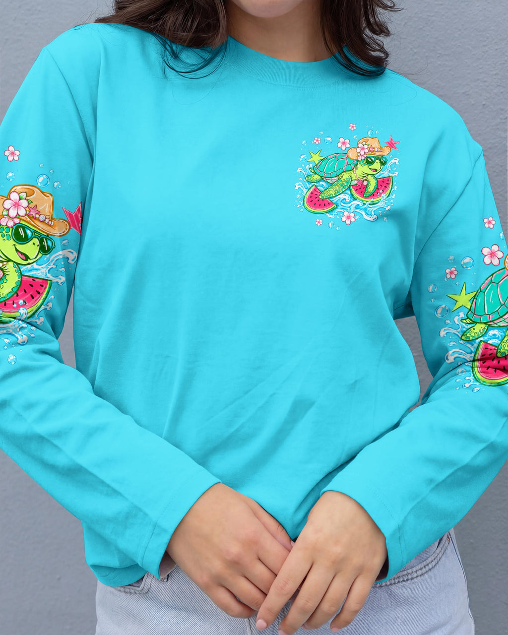 DO THE WATERMELON CRAWL TURTLE ALL OVER PRINT - TLTW1306261