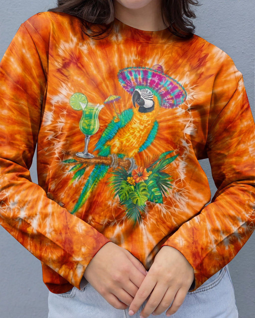 POLLY WANTS A COCKTAIL PARROT ALL OVER PRINT  - TLNO1404262