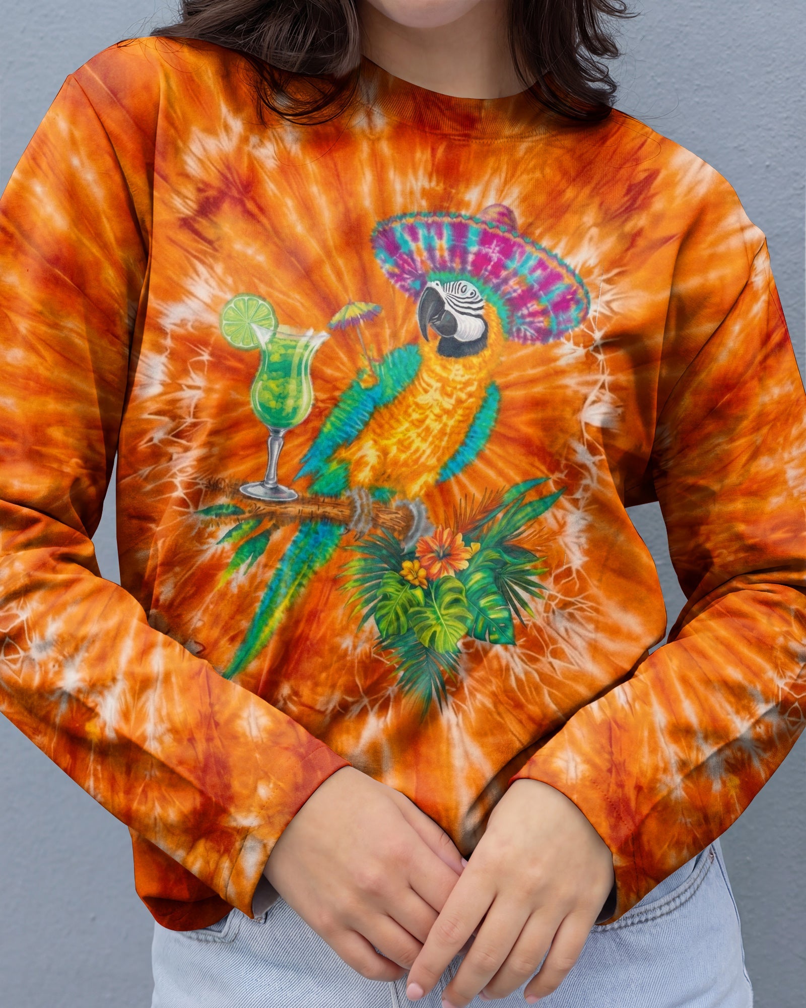 POLLY WANTS A COCKTAIL PARROT ALL OVER PRINT  - TLNO1404262