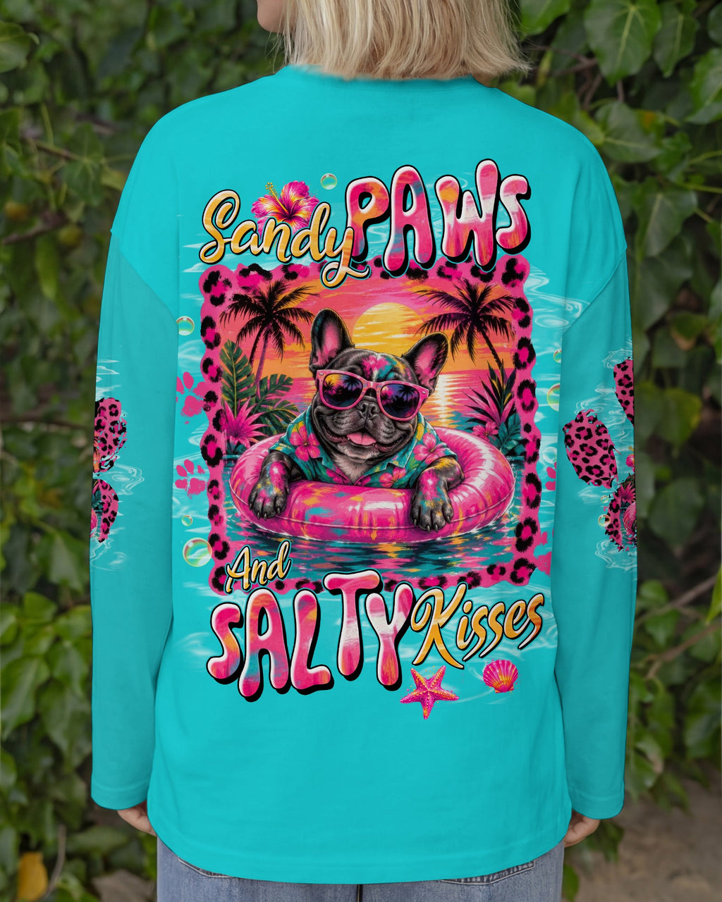 SANDY PAWS & SALTY KISES FRENCH BULLDOG ALL OVER PRINT - TLTW0605263