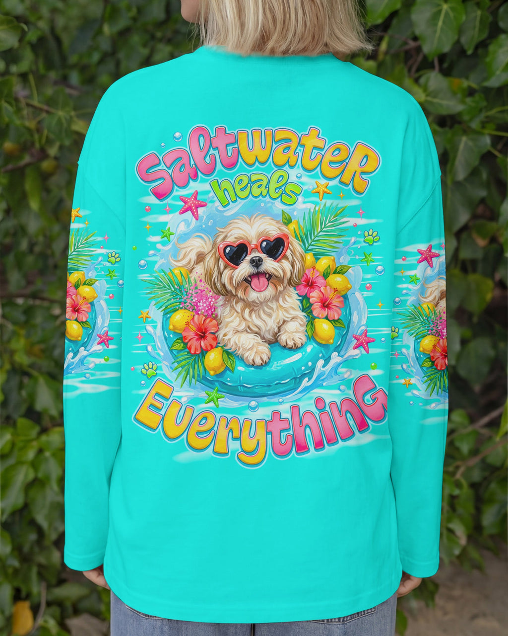 SALTWATER HEALS EVERYTHING SHIH TZU DOG ALL OVER PRINT - TLNO0806263