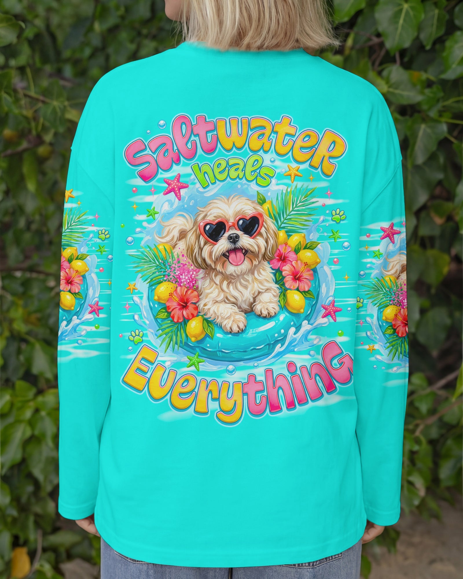 SALTWATER HEALS EVERYTHING SHIH TZU DOG ALL OVER PRINT - TLNO0806263