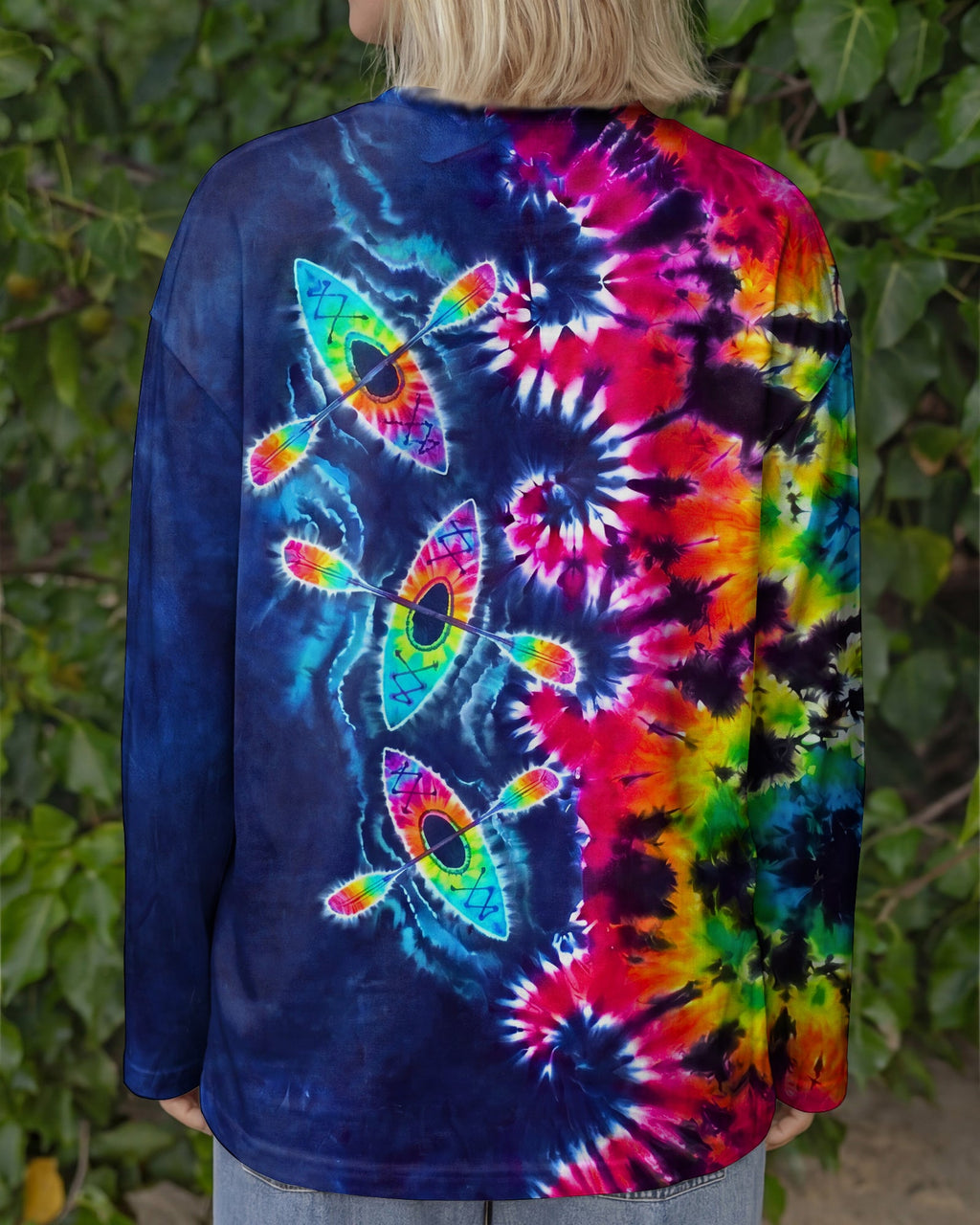 KAYAK WAVES COLORFUL BURST ALL OVER PRINT  - TLNO0607262
