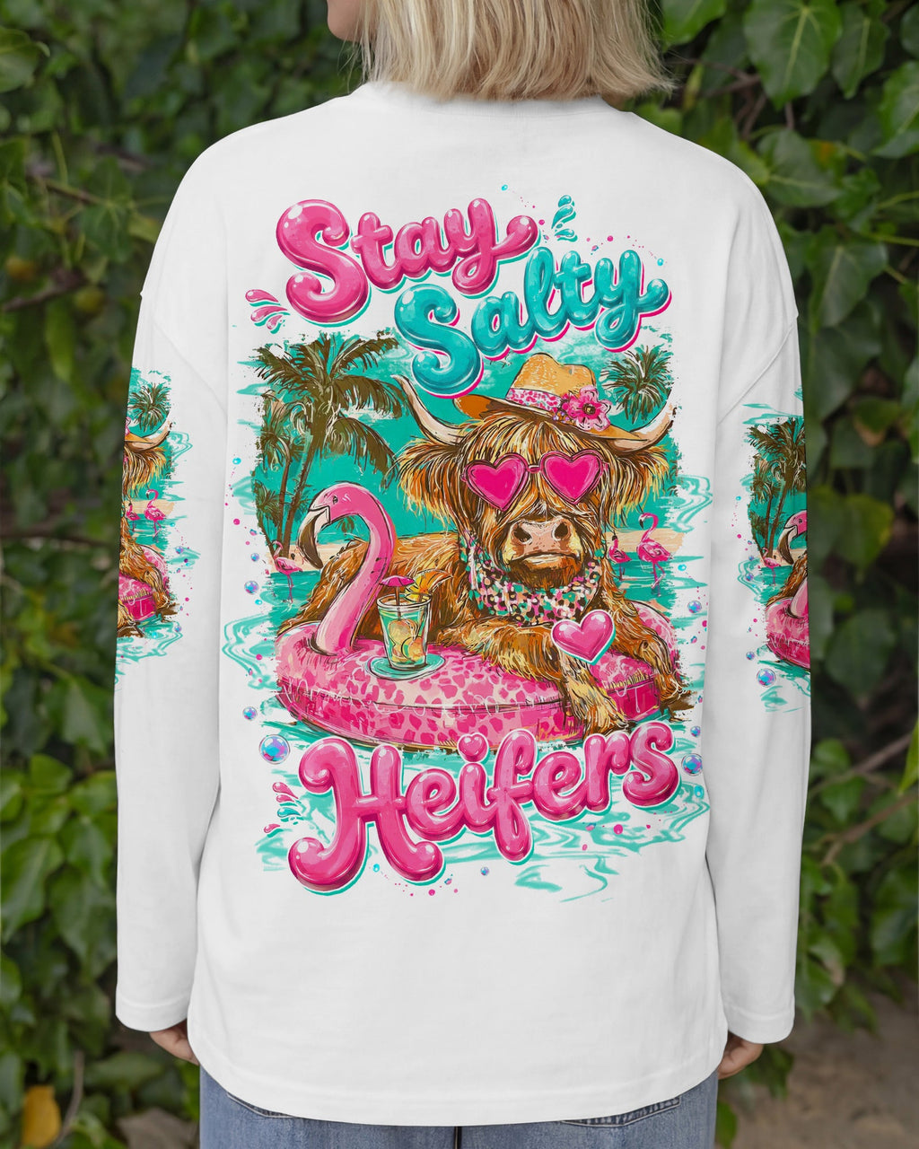 STAY SALTY HEIFERS COW BEACH ALL OVER PRINT  - TLTW1905261