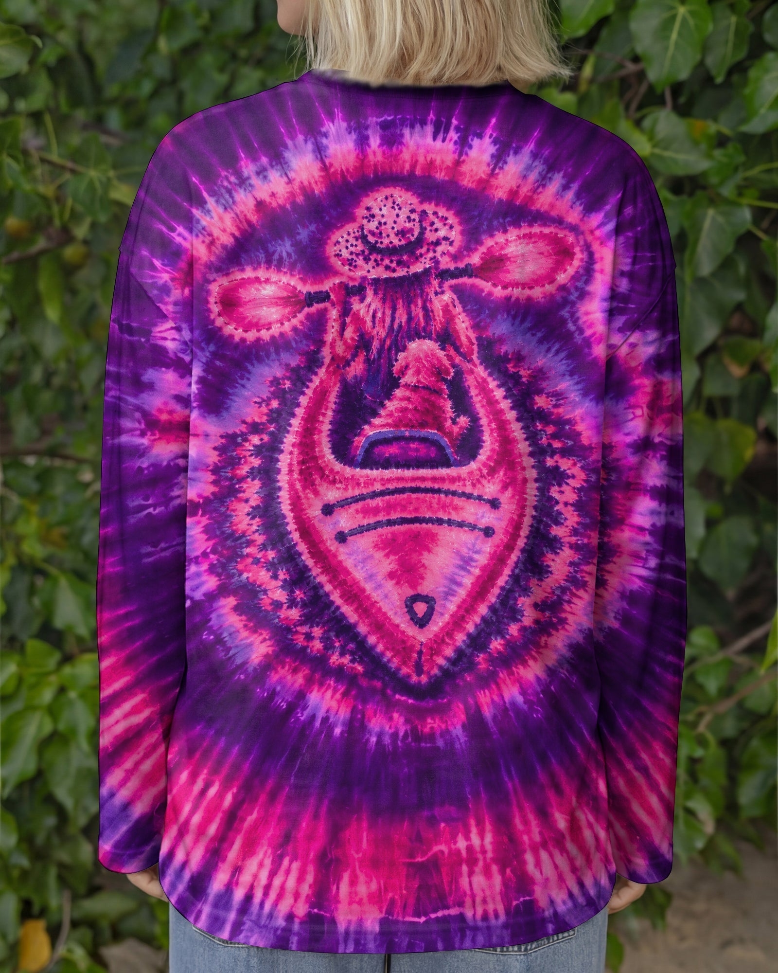 KAYAK GIRL WITH DOG BURST ALL OVER PRINT - TLNO0207265