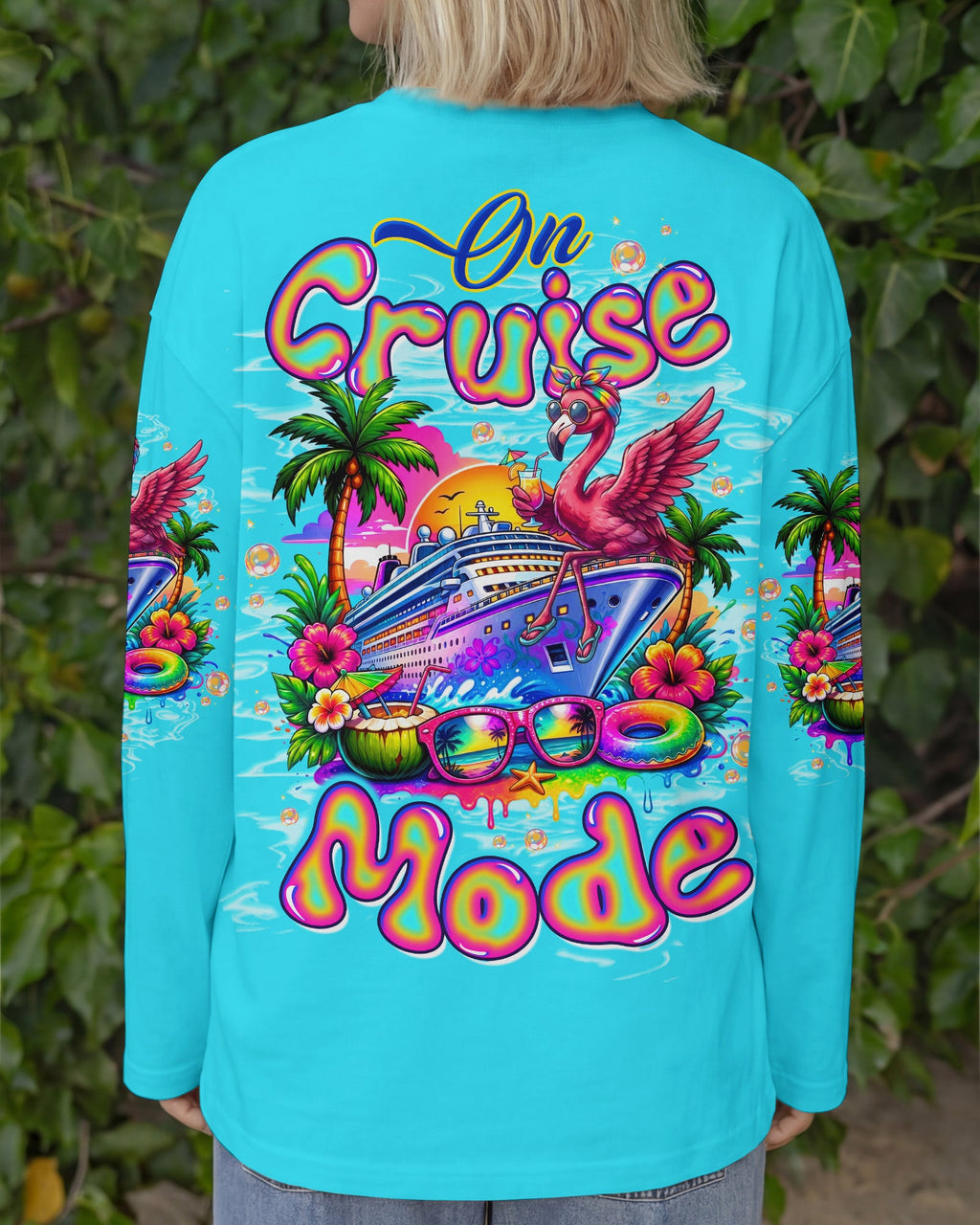 ON CRUISE MODE FLAMINGO ALL OVER PRINT - TLTW1607262