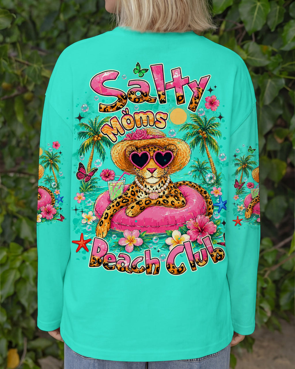 SALTY MOMS BEACH CLUB LEOPARD ALL OVER PRINT  - TLHN2705261