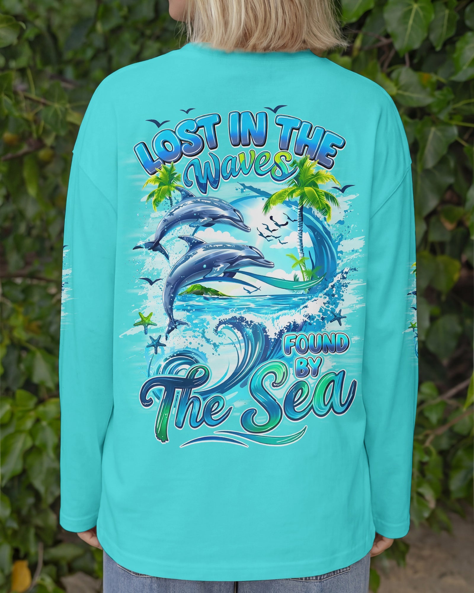 LOST IN THE WAVES FOUND BY THE SEA ALL OVER PRINT - TYQY2705262