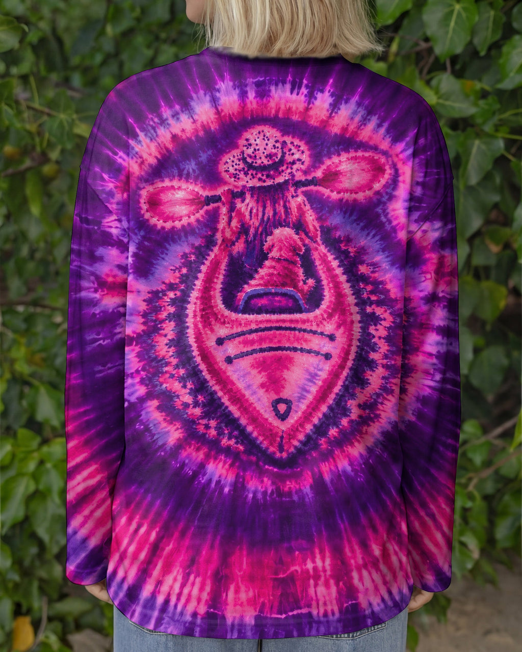 KAYAK GIRL WITH DOG BURST ALL OVER PRINT - TLNO0207265