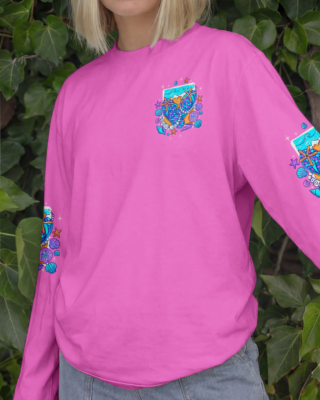MERMAID OUTTA WATER FLIP FLOPS ALL OVER PRINT - TYQY0106262