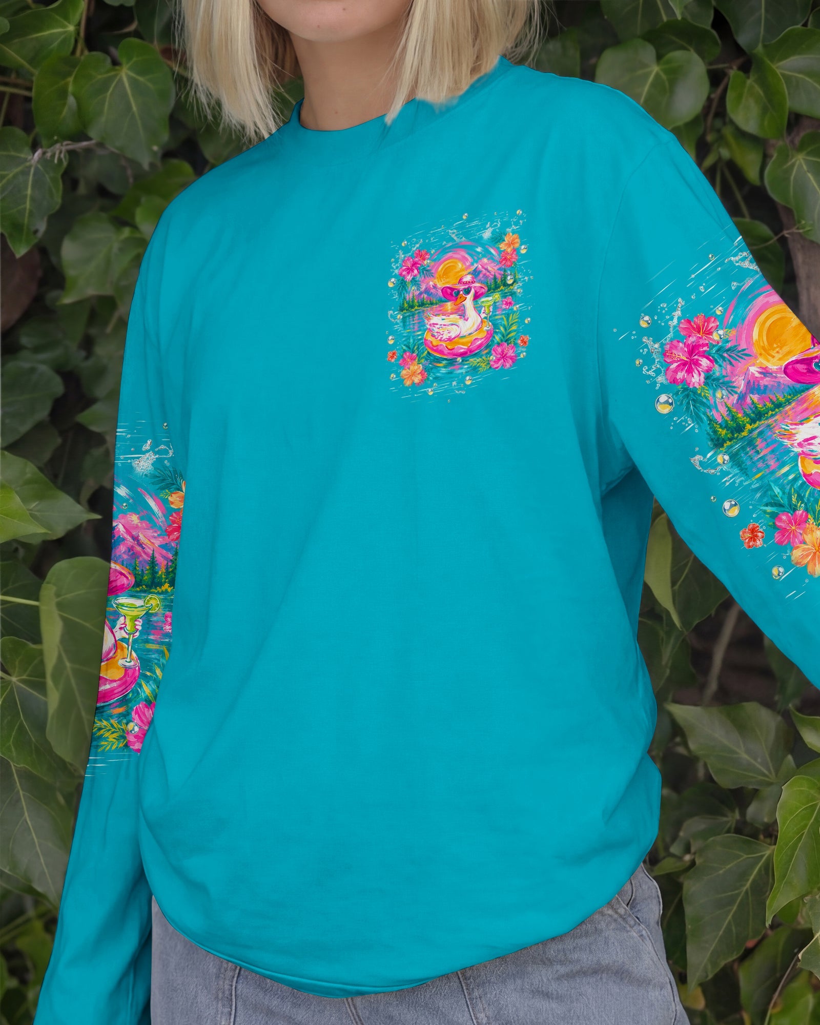 LIVING ON LAKE TIME GOOSE ALL OVER PRINT   - TLHN2205263