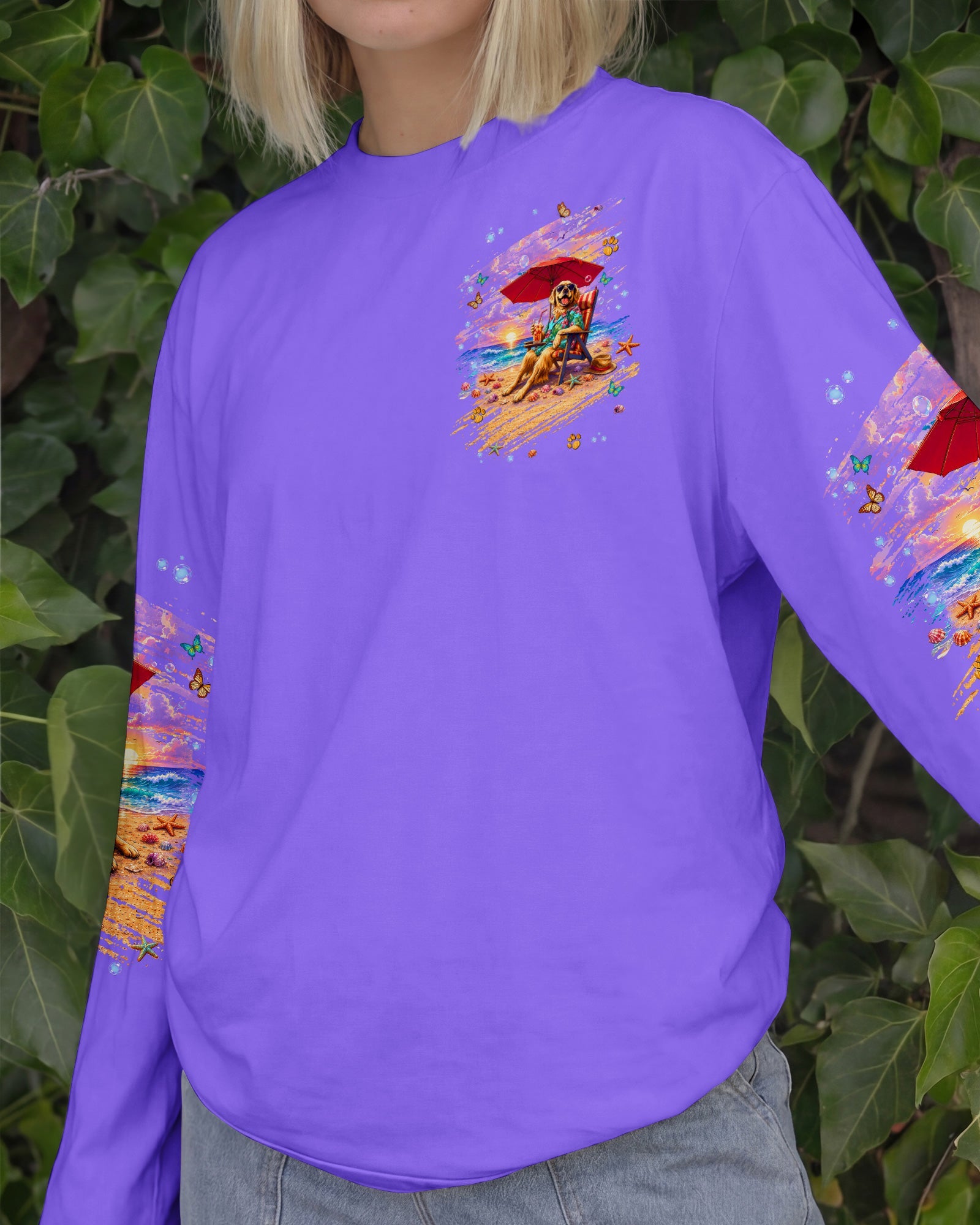 WATCH ME SIP GOLDEN RETRIEVER  DOG ALL OVER PRINT  - TLNT2605263