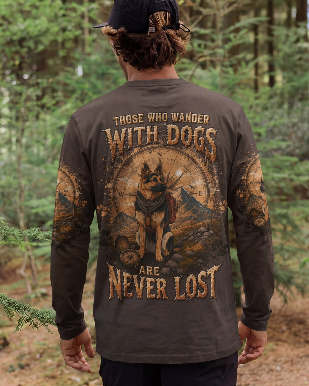 THOSE WHO WANDER WITH DOGS GERMAN SHEPHERD DOG ALL OVER PRINT - TLTW0506261