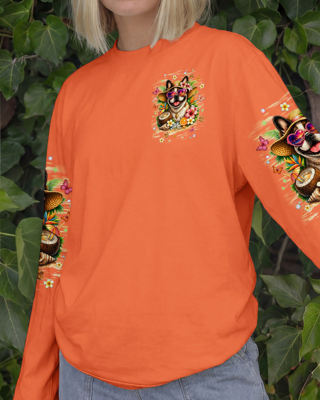 SANDY PAWS AND SALTY KISSES FRENCH BULLDOG ALL OVER PRINT - TLNT1905261