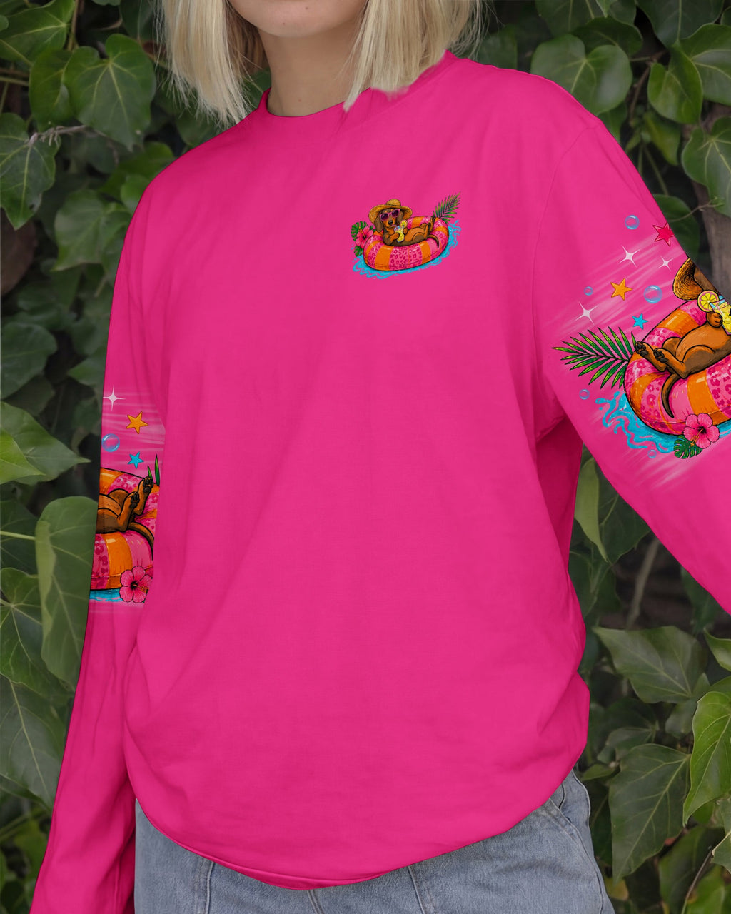HOTTER THAN A HOOCHIE COOCHIE DACHSHUND DOG ALL OVER PRINT - TLNO1805262