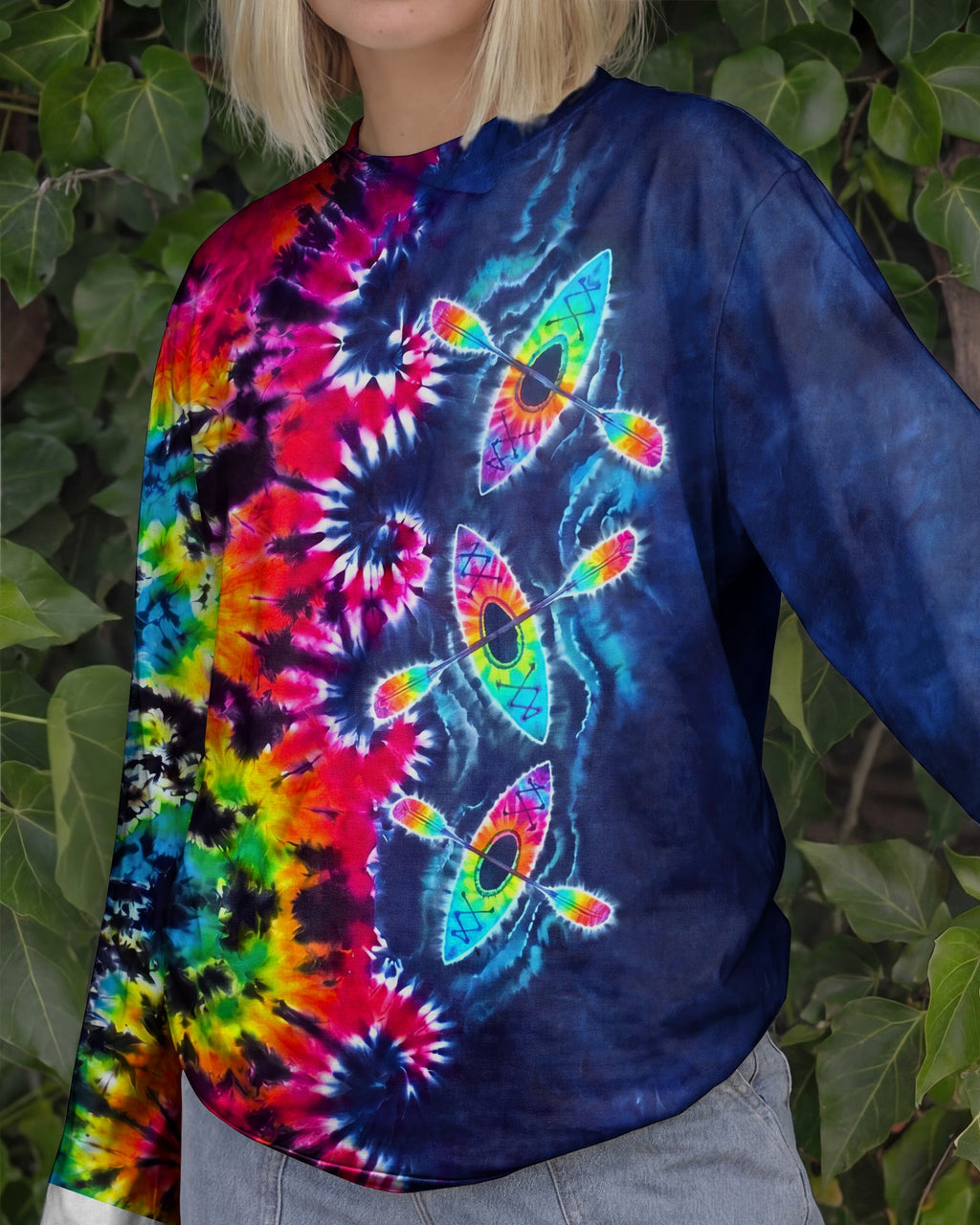 KAYAK WAVES COLORFUL BURST ALL OVER PRINT  - TLNO0607262