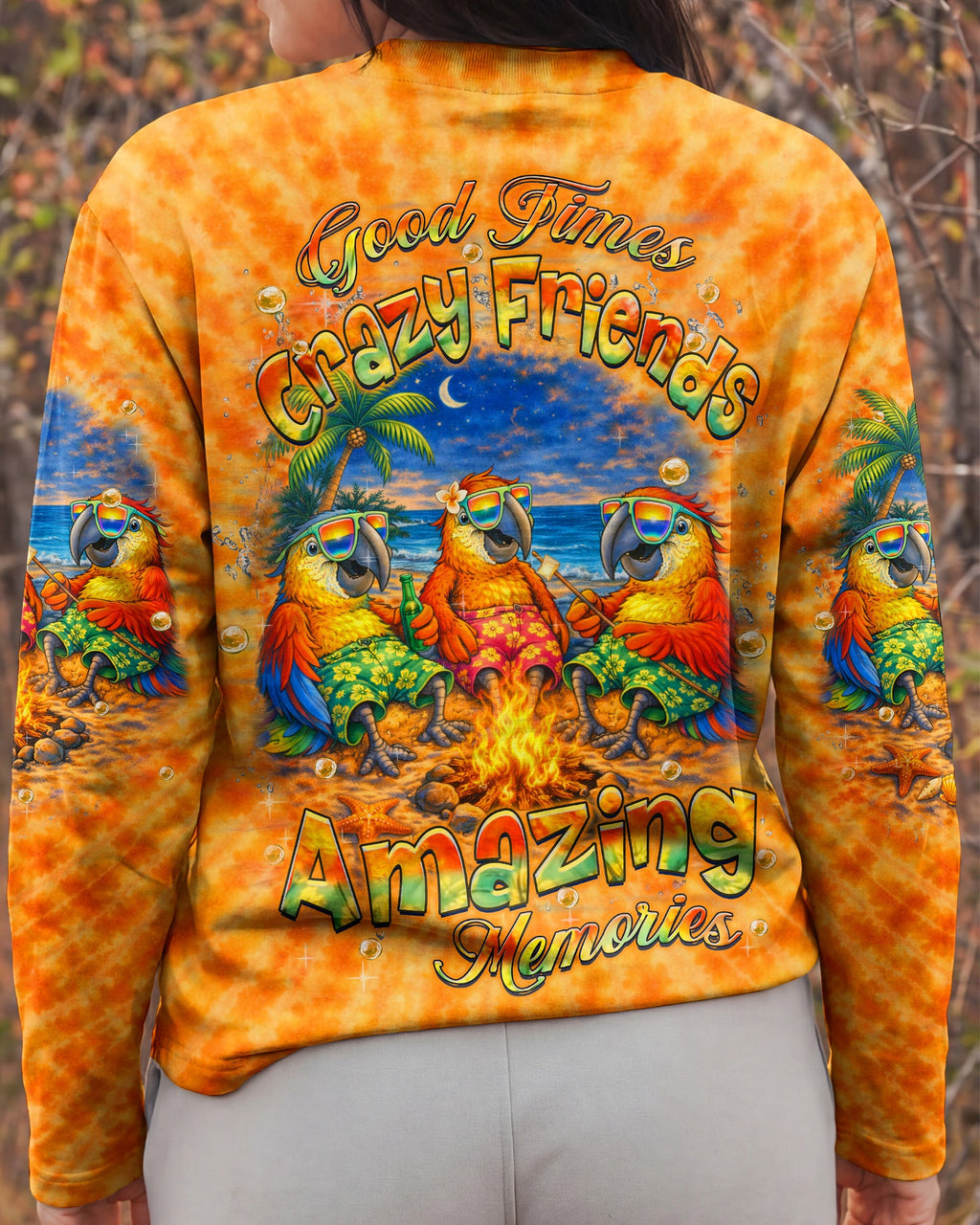 GOOD TIMES CRAZY FRIEND PARROT ALL OVER PRINT - TLHN0604262