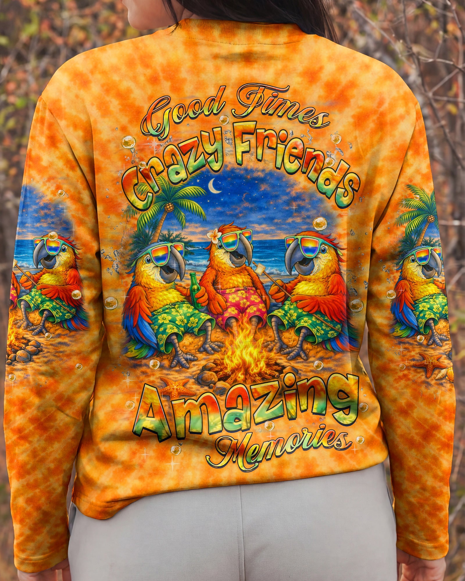 GOOD TIMES CRAZY FRIEND PARROT ALL OVER PRINT - TLHN0604262