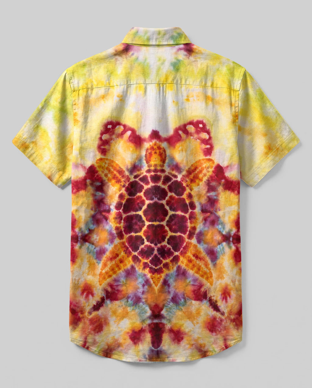SEA TURTLE MANDALA ART BUTTON-DOWN COLLAR SHIRT - RI2406263
