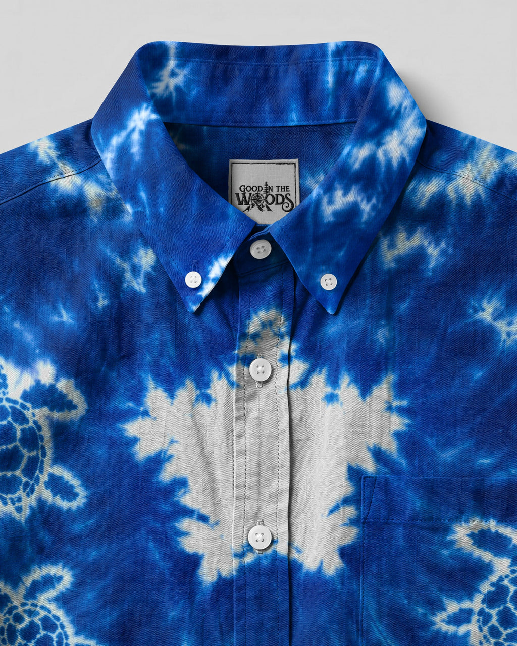 TEXAS SEA TURTLE ART BUTTON-DOWN COLLAR SHIRT - RI2406262
