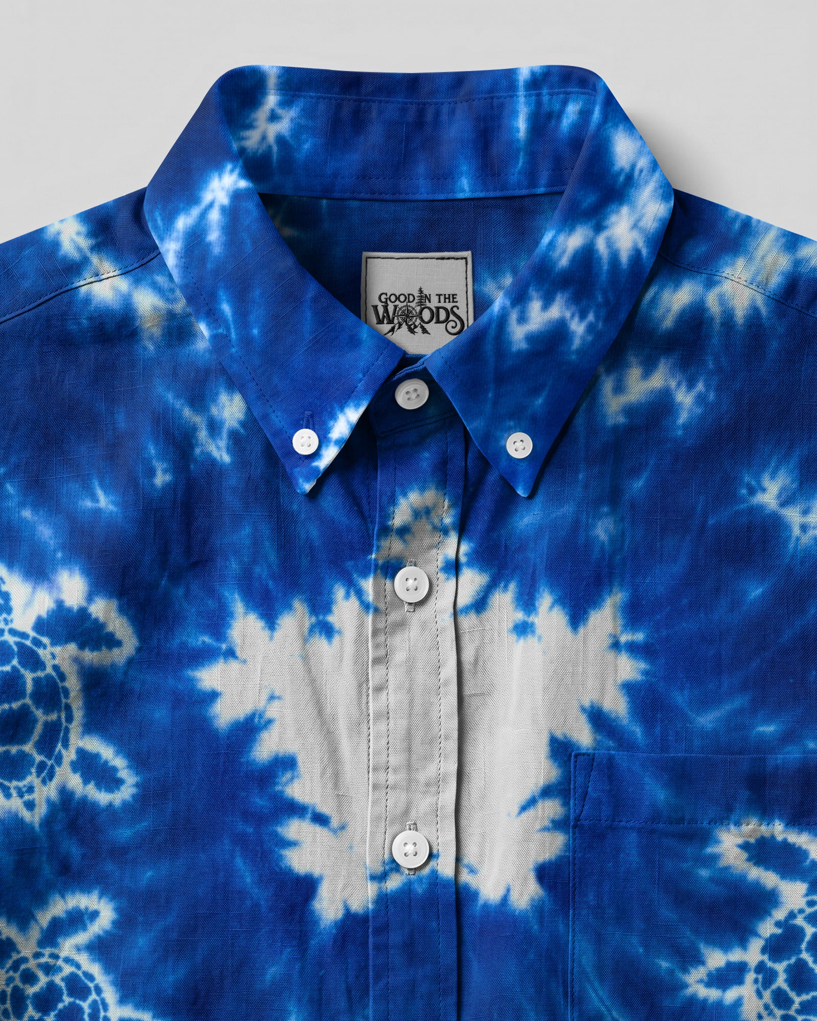 TEXAS SEA TURTLE ART BUTTON-DOWN COLLAR SHIRT - RI2406262