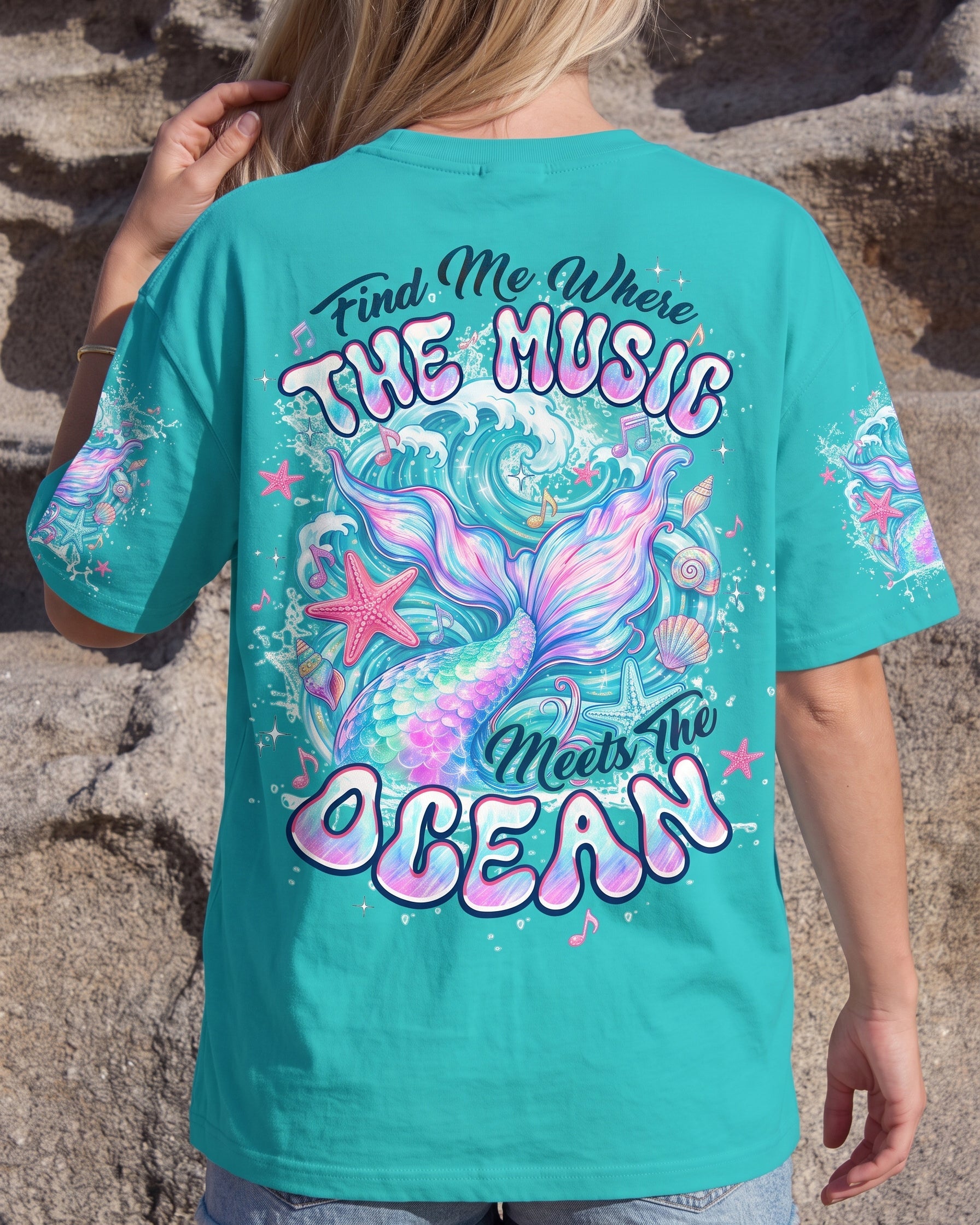 FIND ME WHERE THE MUSIC MEETS THE OCEAN MERMAID ALL OVER PRINT - TYPQ0707264