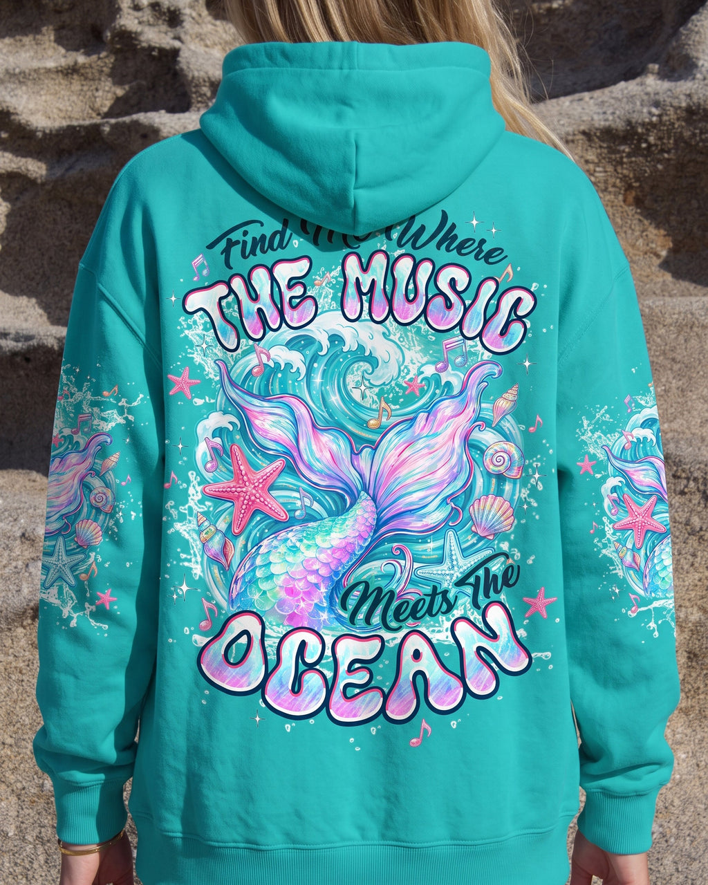 FIND ME WHERE THE MUSIC MEETS THE OCEAN MERMAID ALL OVER PRINT - TYPQ0707264