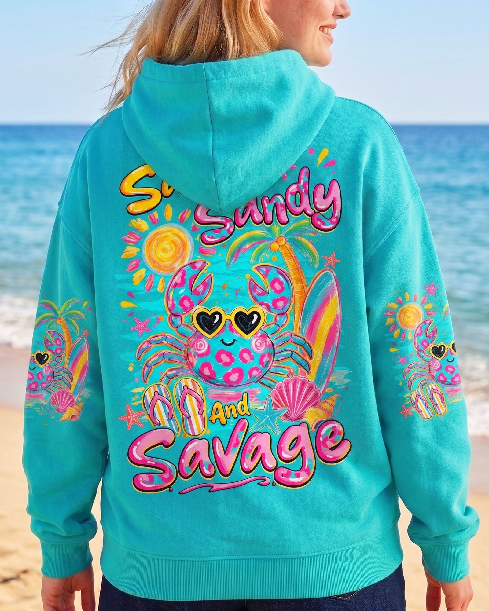 SALTY SANDY AND SAVAGE CRAB ALL OVER PRINT - TYQY1307263