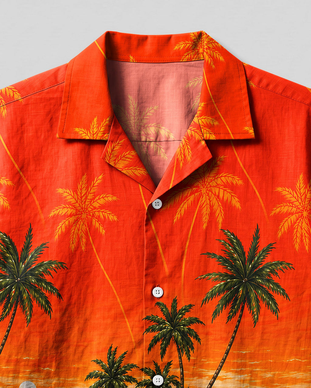 DACHSHUND DOG TROPICAL SUNSET CAMP SHIRT   - TLNT1606261