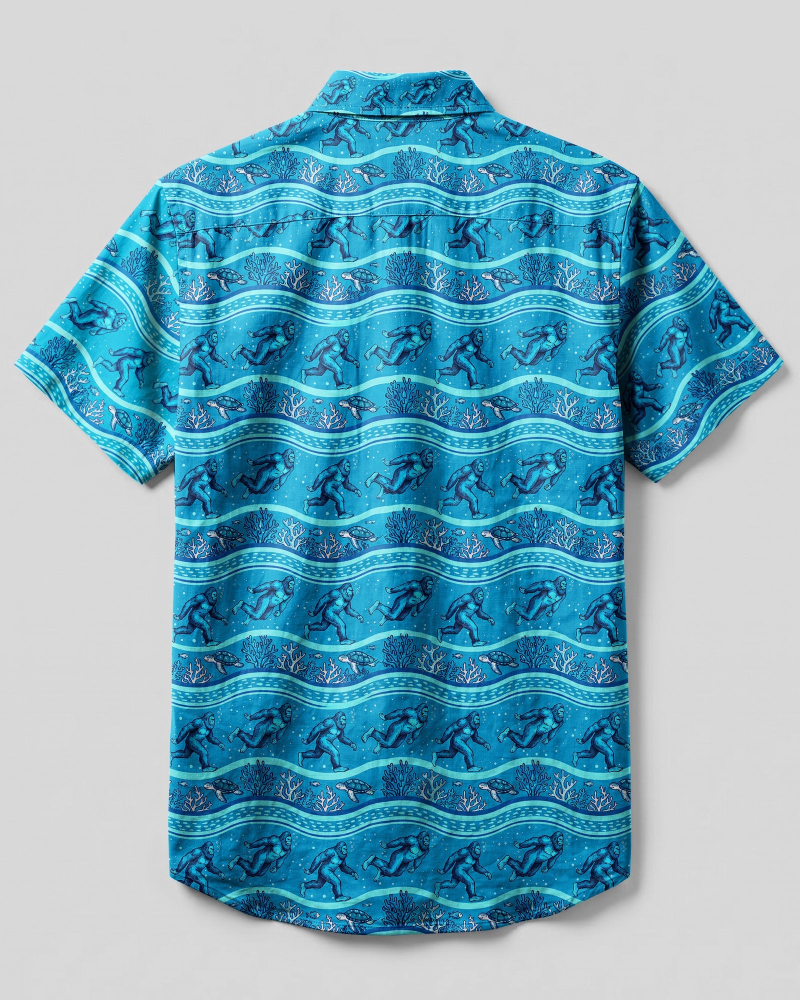 BIGFOOT REEF ADVENTURE BUTTON-DOWN COLLAR SHIRT - TYQY0607261