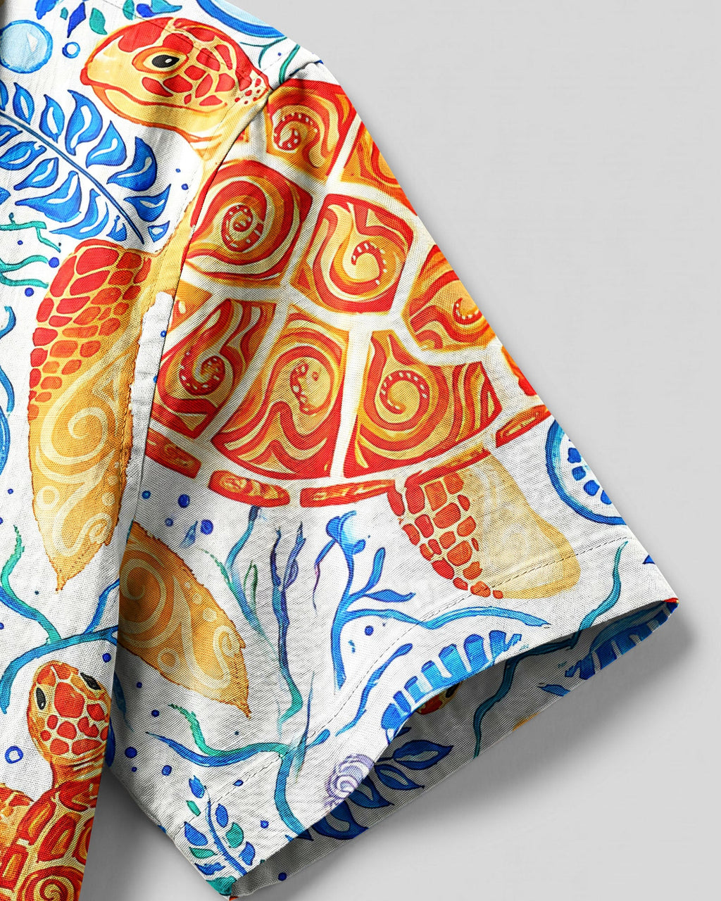 WHIMSICAL SEA TURTLE UNDERWATER CAMP SHIRT   - TLNT1806262