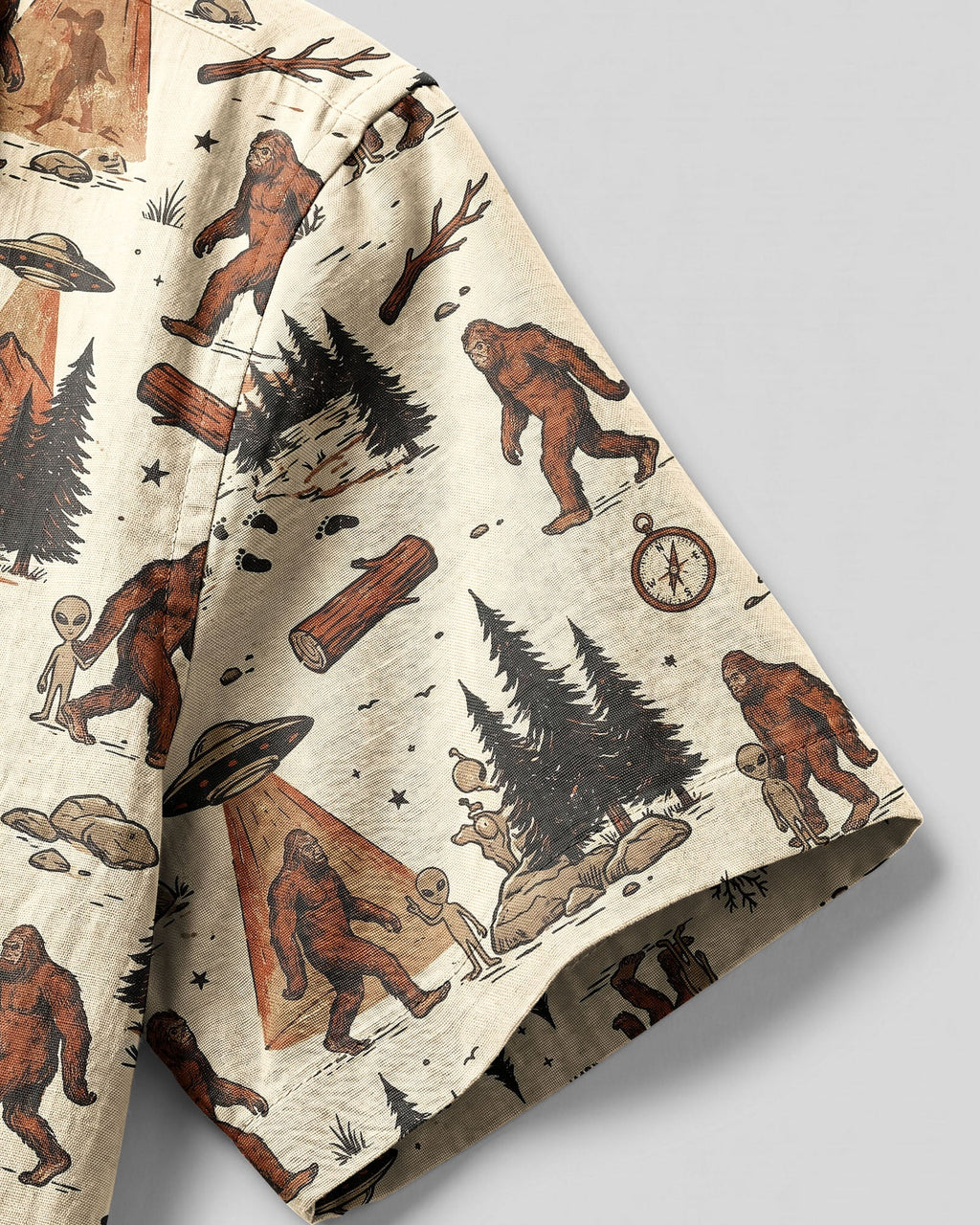 VINTAGE BIGFOOT UFO CAMP SHIRT   - TLNT2306262