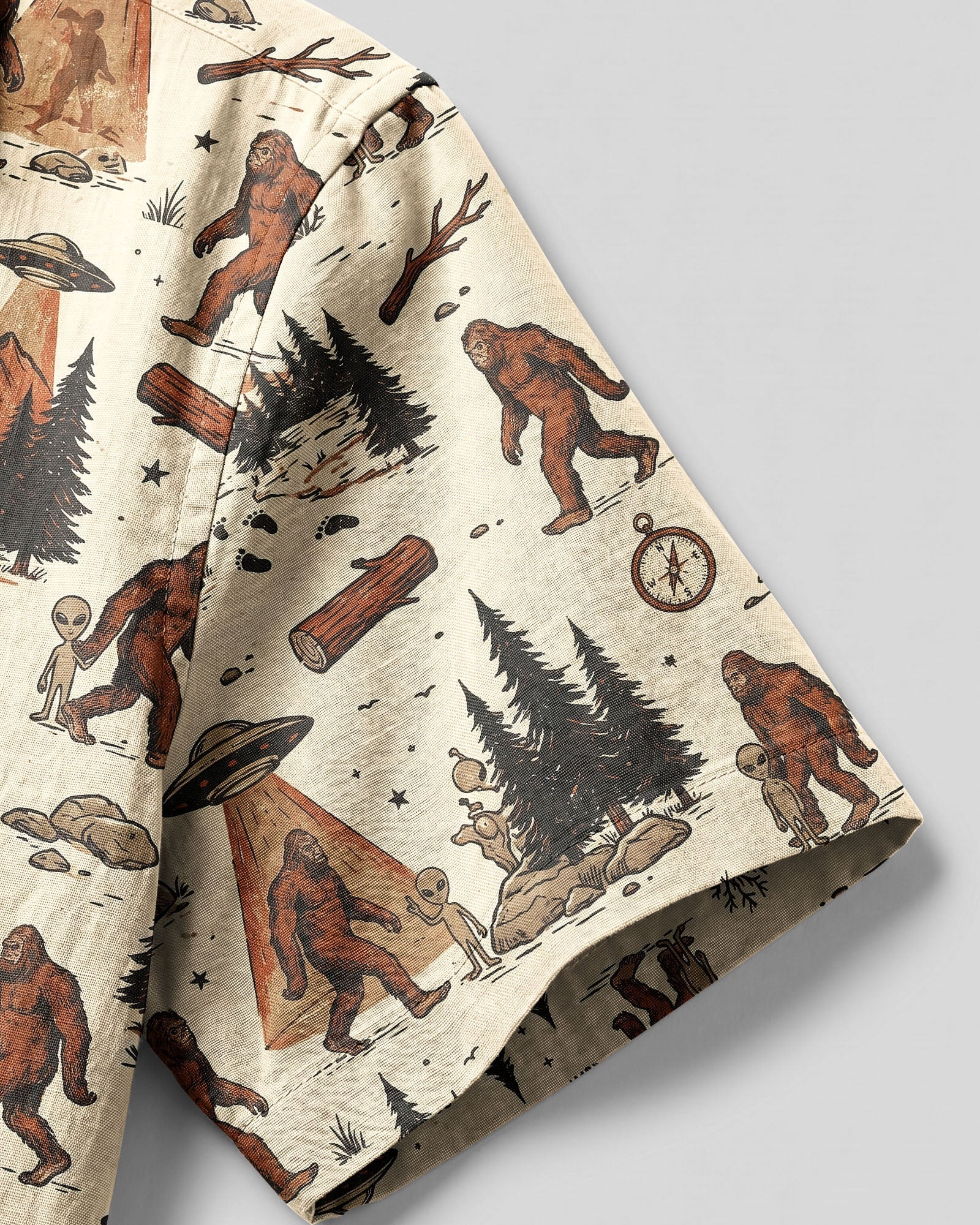 VINTAGE BIGFOOT UFO CAMP SHIRT   - TLNT2306262
