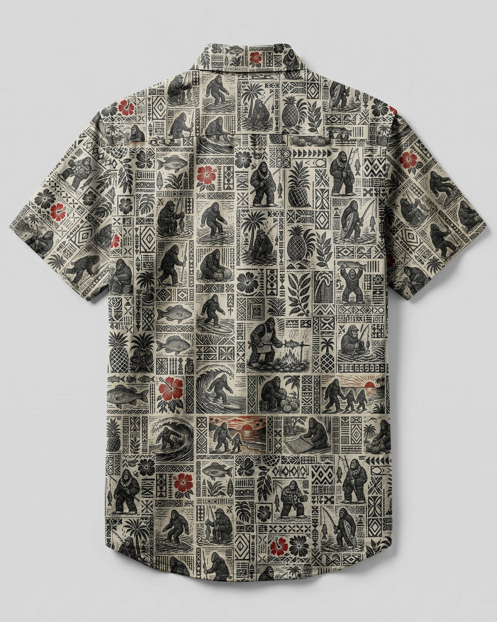 BIGFOOT ALOHA BUTTON-DOWN COLLAR SHIRT - RITD2206263